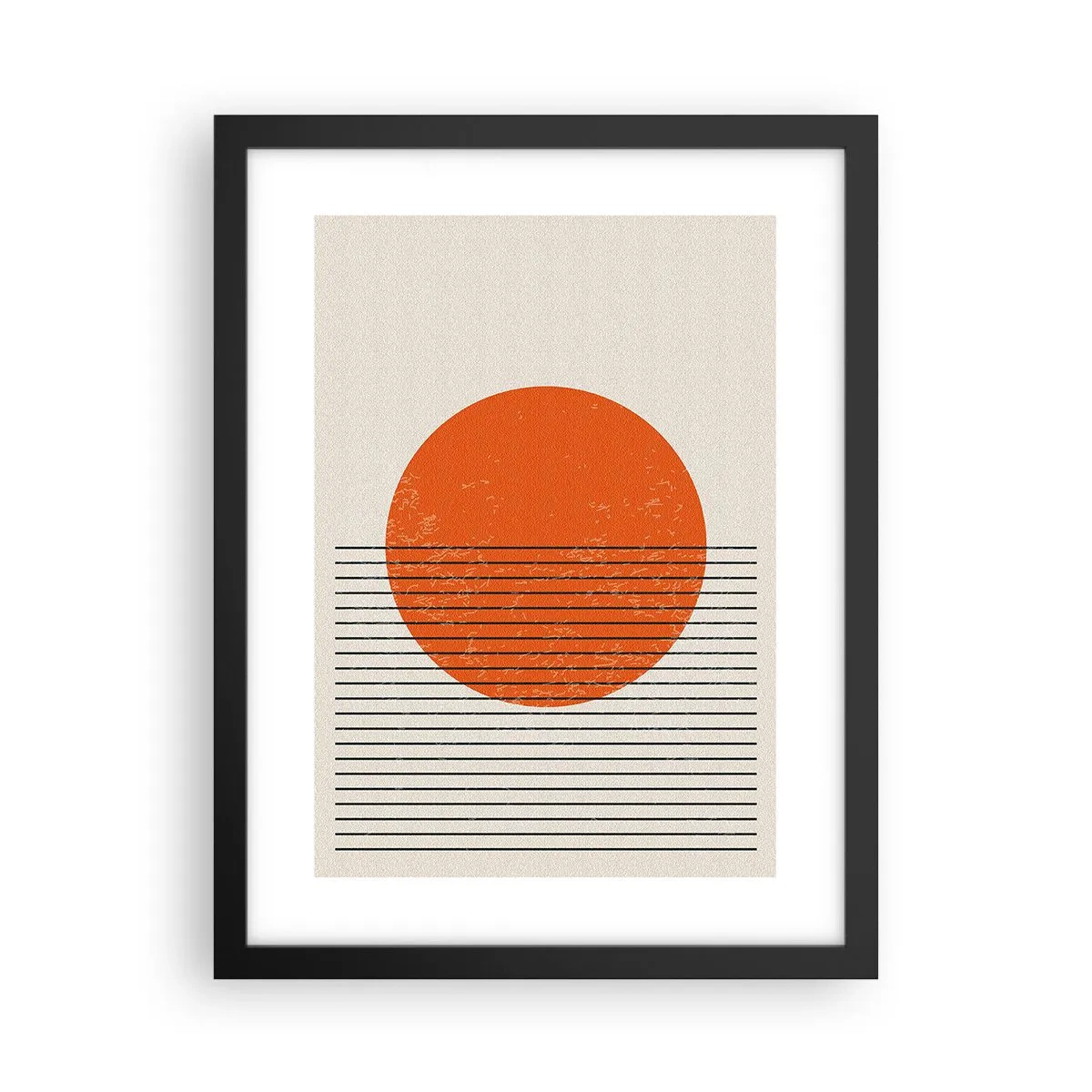 Poster in einem schwarzem Rahmen - Immer die Sonne - 30x40 cm