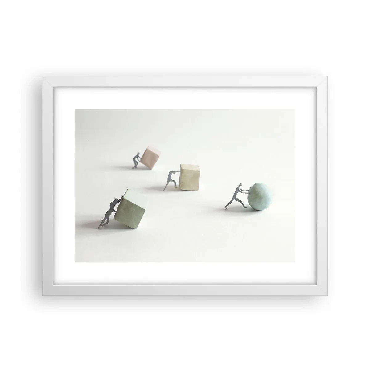 Poster in einem weißen Rahmen - Pures Leben - 40x30 cm