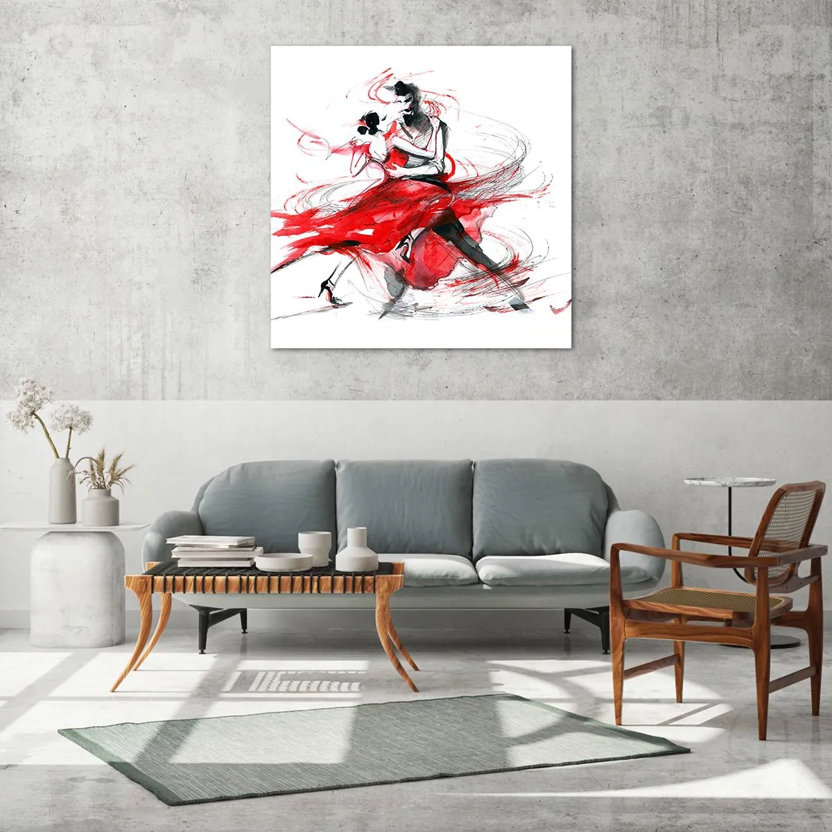 Glasbild - Bild auf glas - Tango – der Rhythmus der Leidenschaft - 40x40 cm