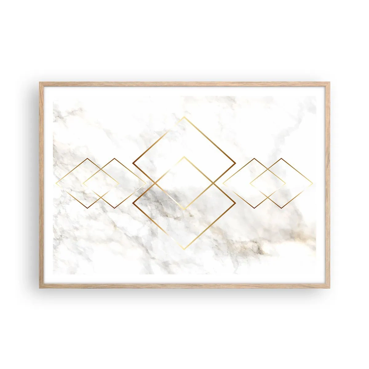 Poster in einem Rahmen aus heller Eiche - Ein Blick in die Unendlichkeit - 100x70 cm