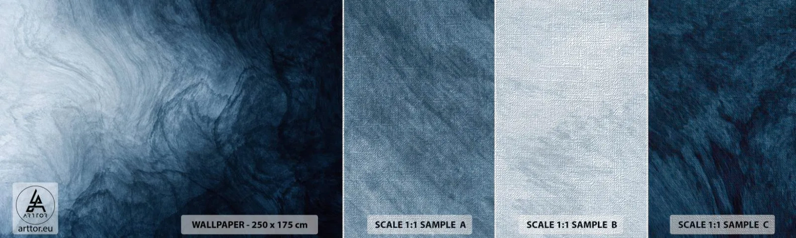 Fototapeten Muster Premium Canvas - Greifen Sie tief - Abstraktion, Stück, Moderne Kunst - 100x30 cm