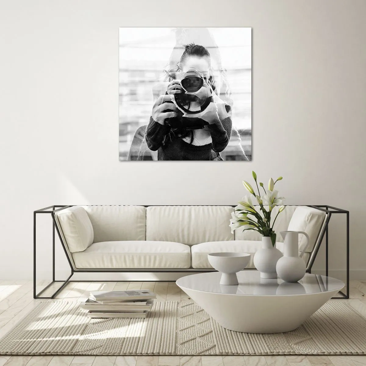 Glasbild - Bild auf glas - Schöpfer und Material - 60x60 cm