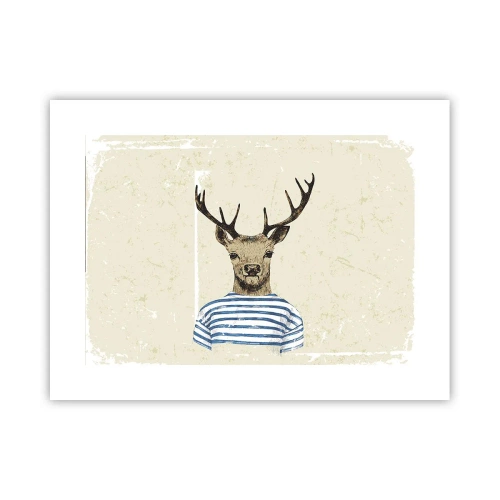 Poster - Weil ich gestreifte T-Shirts mag! - 40x30 cm