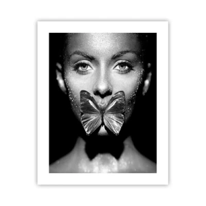 Poster - Schmetterlingskuss - 40x50 cm