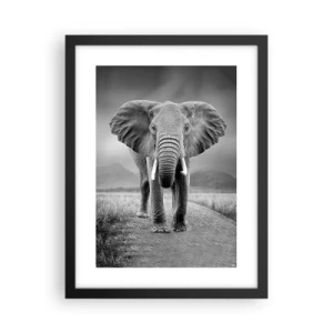 Poster in einem schwarzem Rahmen - Der Gastgeber heißt willkommen - 30x40 cm