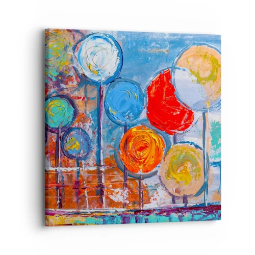 Bild auf Leinwand - Leinwandbild - Wunder am Stiel - 30x30 cm