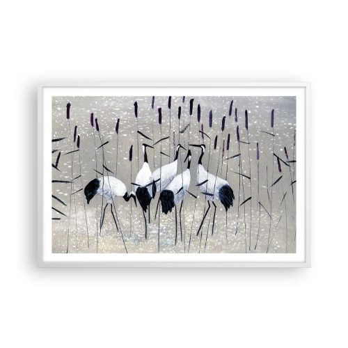 Poster in einem weißen Rahmen - Unter ihren eigenen - 91x61 cm