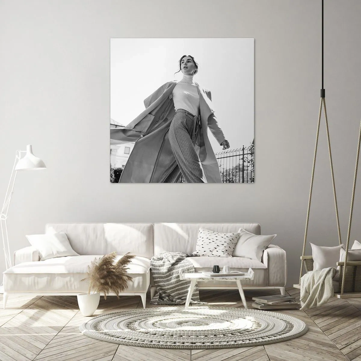 Bild auf Leinwand - Leinwandbild - Gehst du mit mir? - 60x60 cm