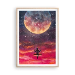 Poster in einem Rahmen aus heller Eiche - Traum - 70x100 cm