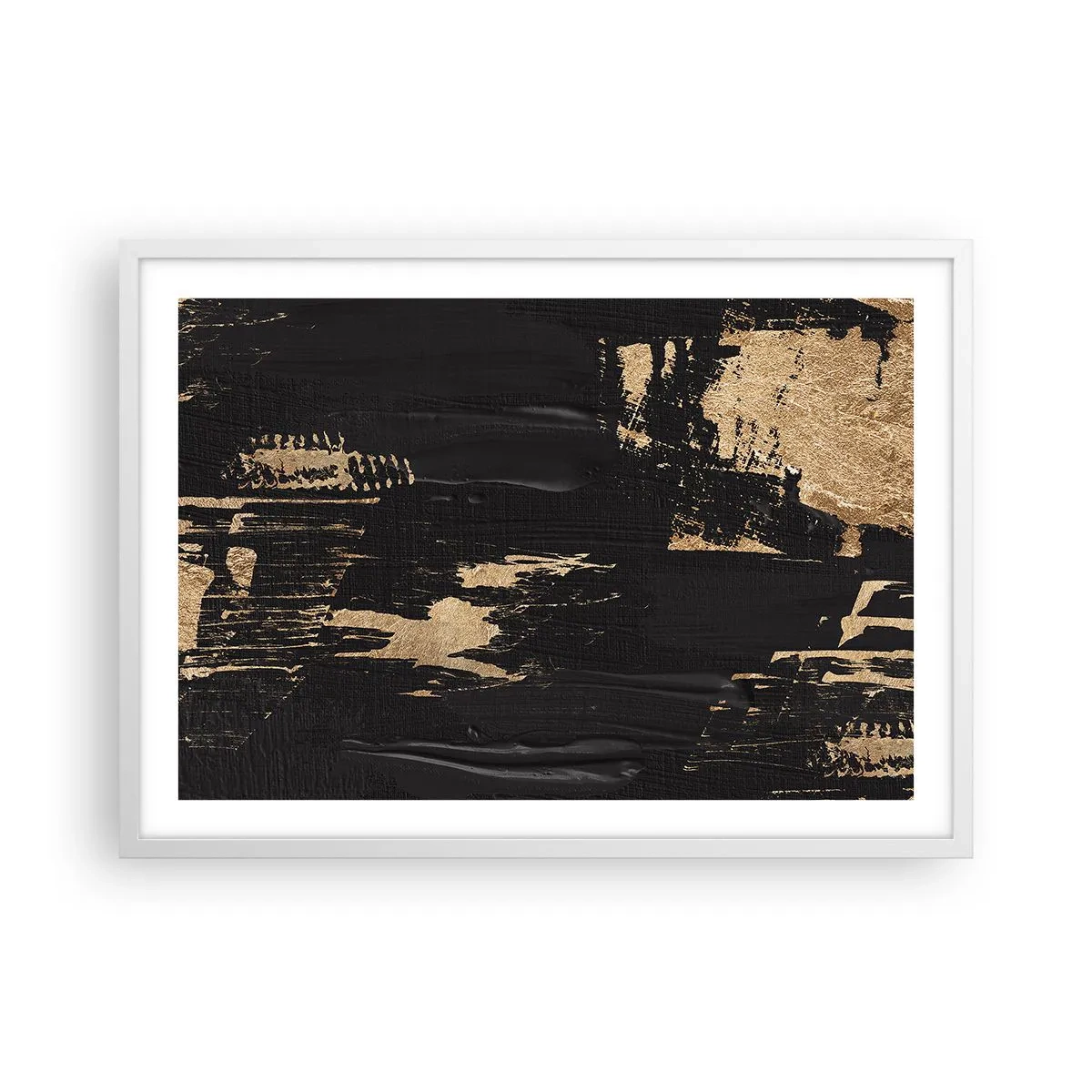 Poster in einem weißen Rahmen - Spur einer Berührung - 70x50 cm