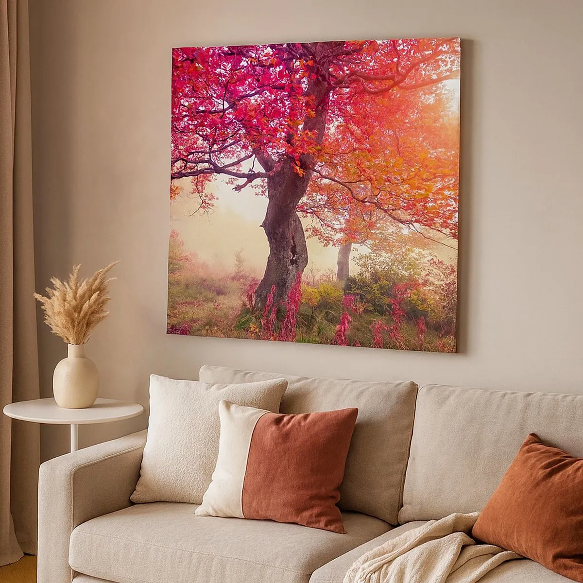 Bild auf Leinwand - Leinwandbild - Blühende Raserei - 30x30 cm