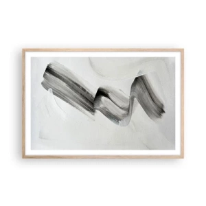 Poster in einem Rahmen aus heller Eiche - Lässig zum Spaß - 91x61 cm