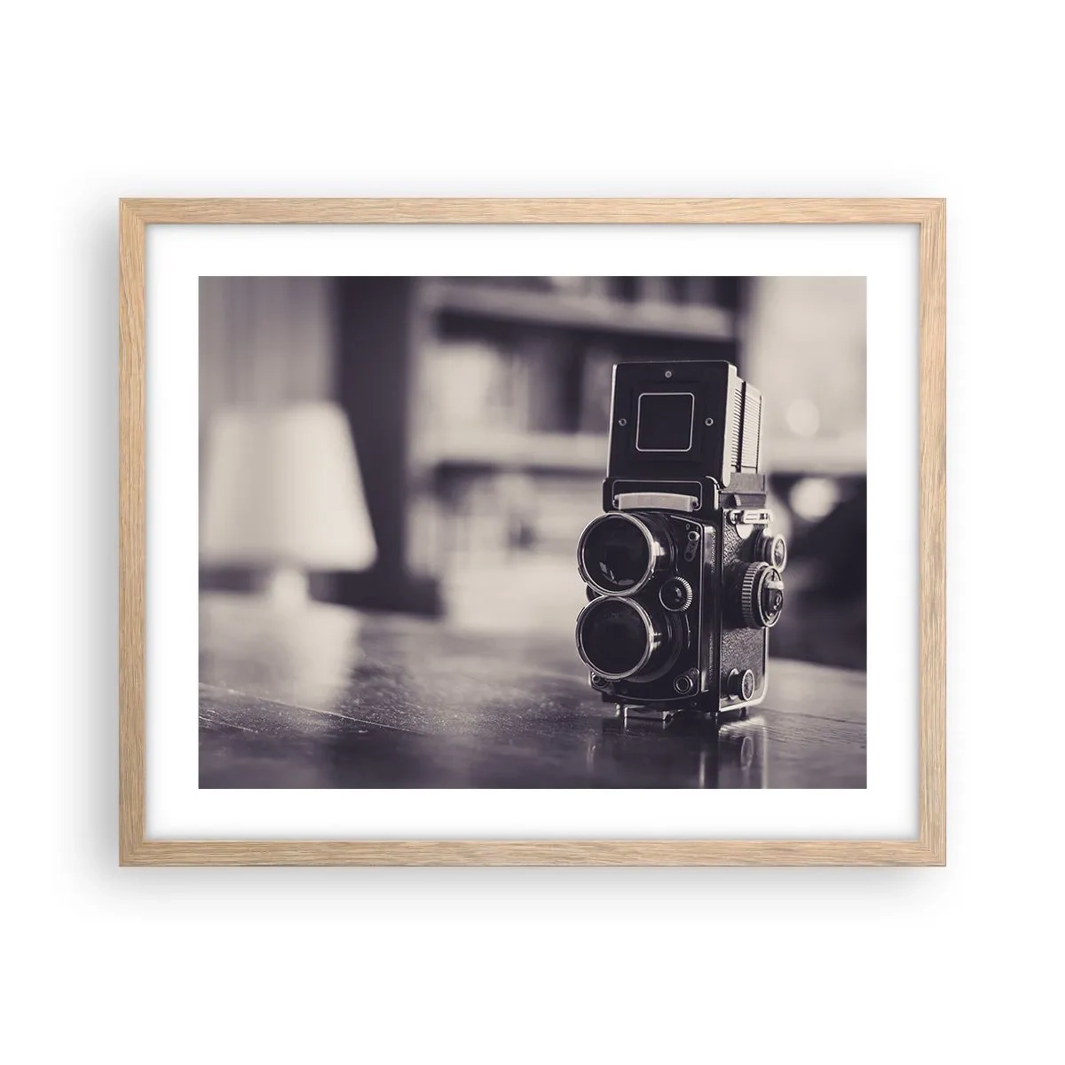 Poster in einem Rahmen aus heller Eiche - Zauber alter Fotografie - 50x40 cm