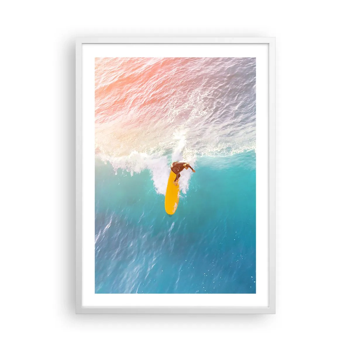 Poster in einem weißen Rahmen - Der Ozeanreiter - 50x70 cm