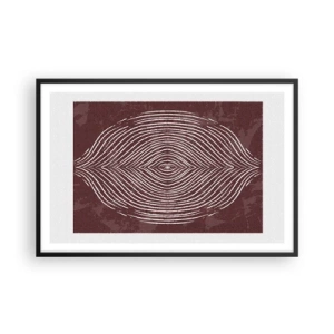 Poster in einem schwarzem Rahmen - Der Raum spricht - 91x61 cm