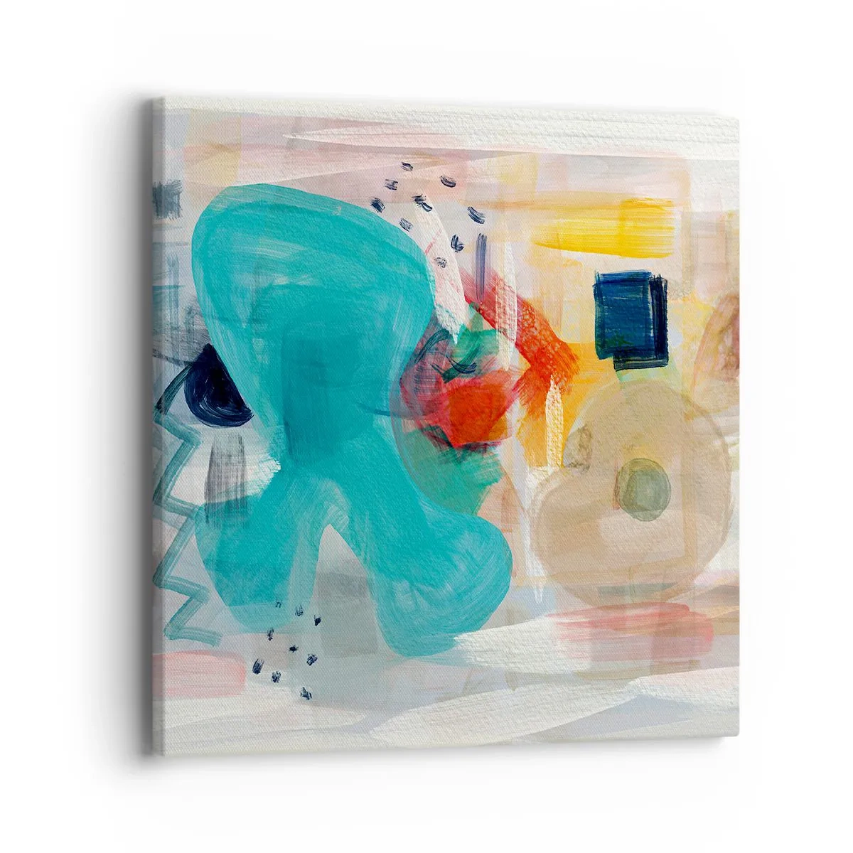 Bild auf Leinwand - Leinwandbild - Buntes Spiel - 40x40 cm