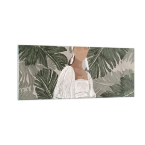 Glasbild - Bild auf glas - Exotisches Porträt - 100x40 cm