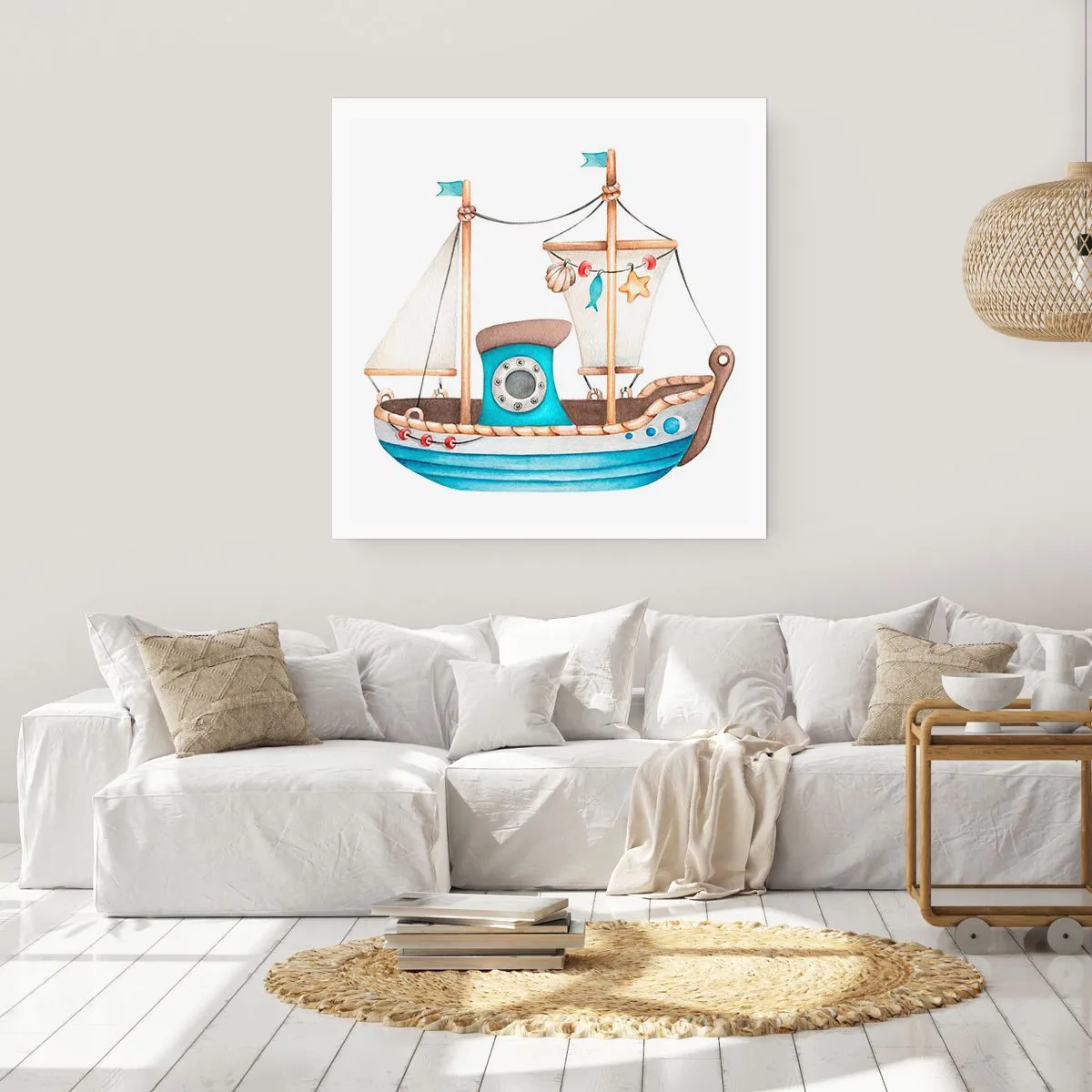 Poster - Ahoi, Abenteuer! - 40x40 cm