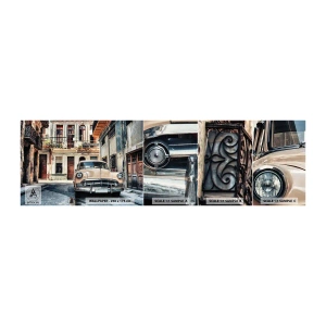 Fototapeten Muster Selbstklebend Deluxe Sticker - Die Siesta in Havanna - Oldtimer, Die Architektur, Stadt - 100x30 cm