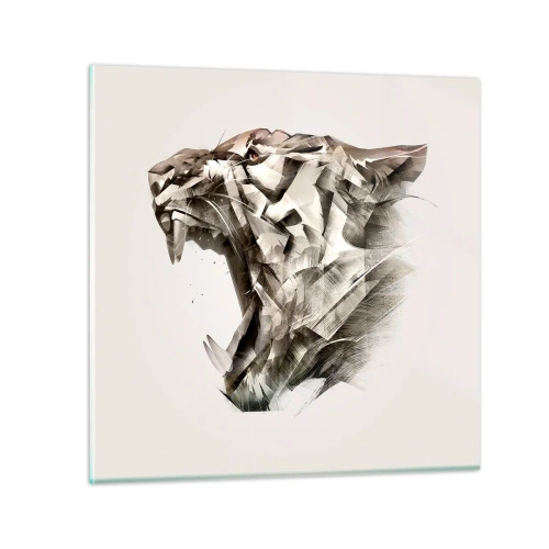 Glasbild - Bild auf glas - Du weißt schon wer das Sagen hat - 70x70 cm