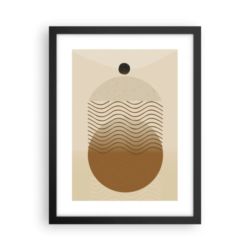 Poster in einem schwarzem Rahmen - Zur Entstehung geometrischer Figuren - 30x40 cm