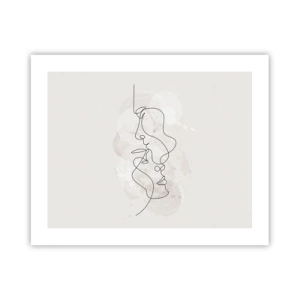 Poster - Verstrickt in eine Umarmung - 50x40 cm