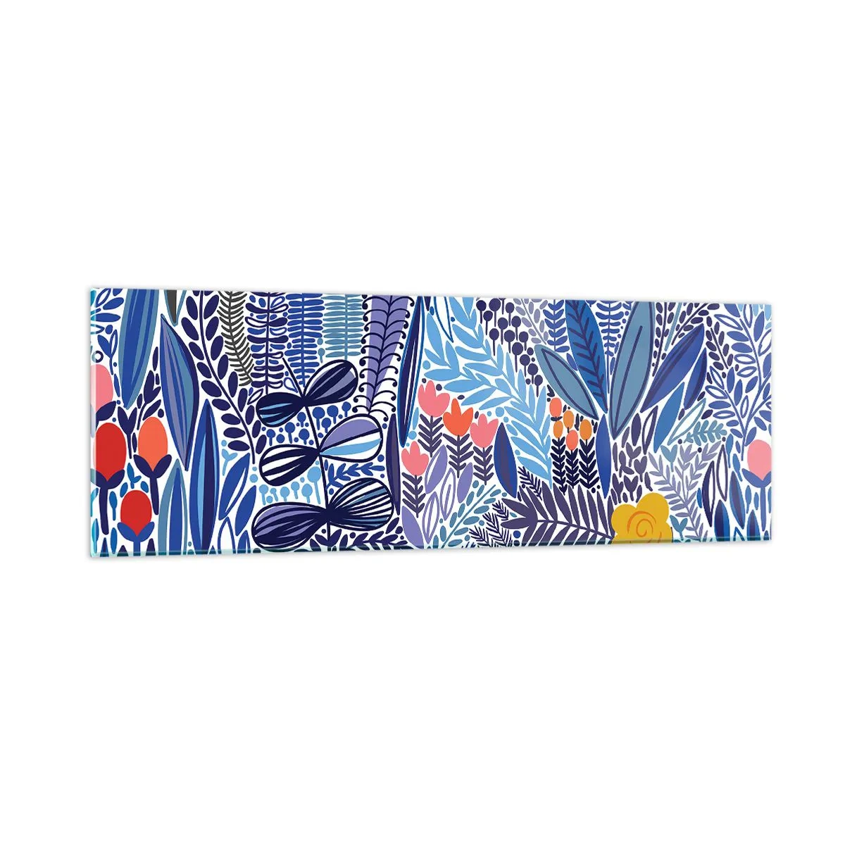 Glasbild - Bild auf glas - Hawaiianischer Garten - 90x30 cm