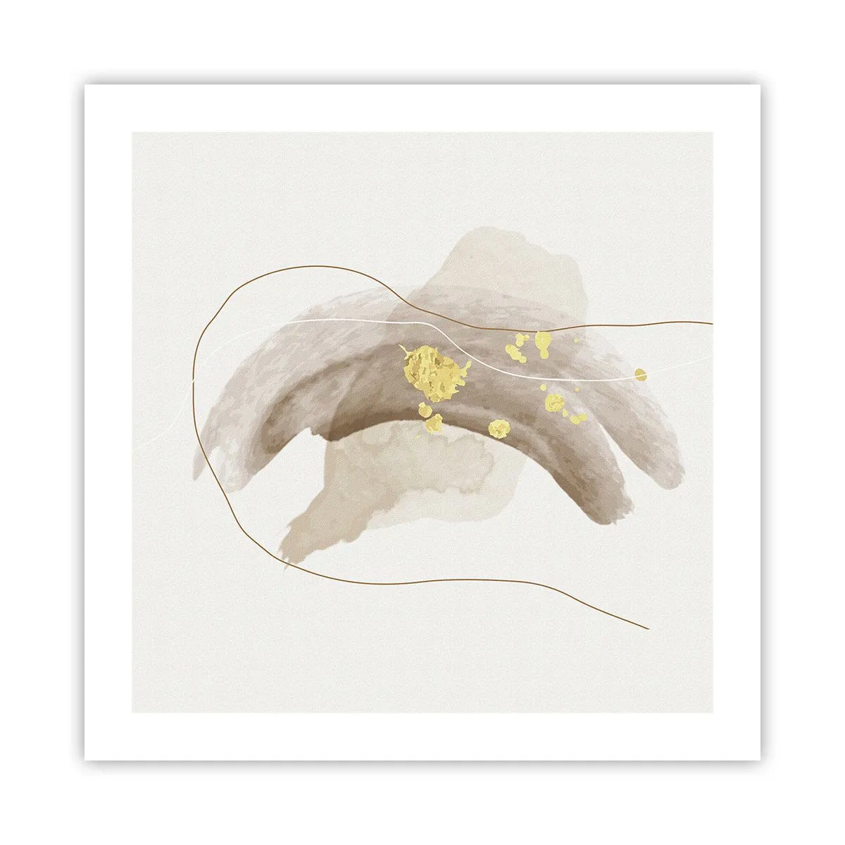 Poster - Im Weltraum begegnet - 50x50 cm