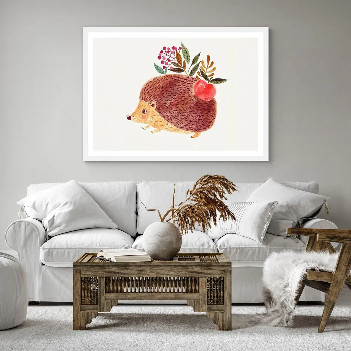 Poster in einem weißen Rahmen - Und dann magst du mich schon - 60x60 cm