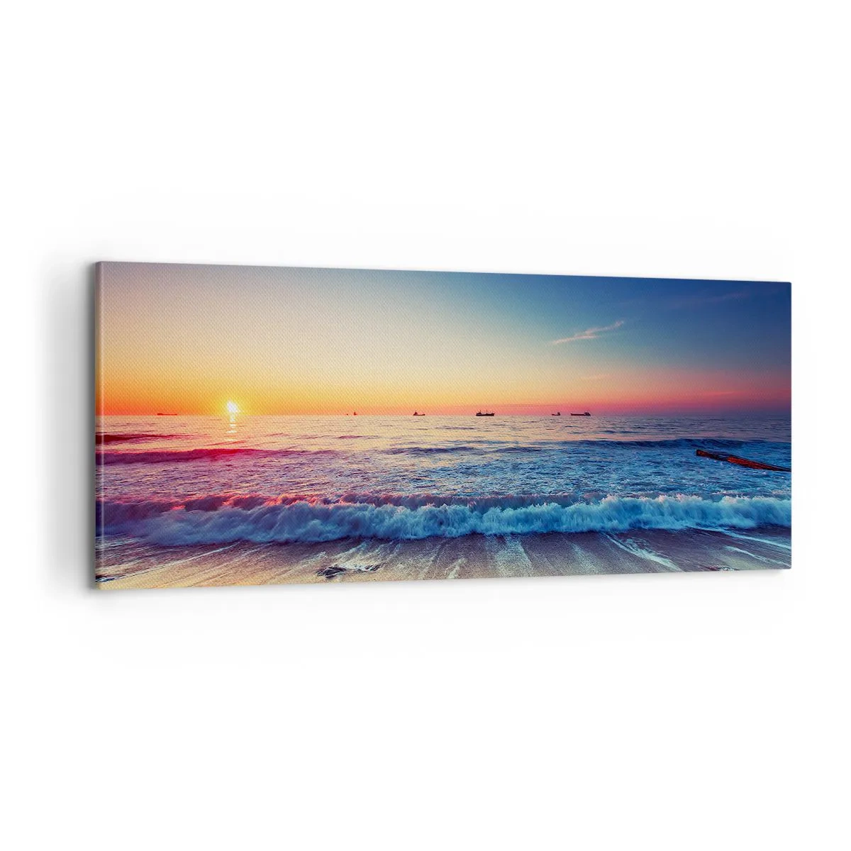 Bild auf Leinwand - Leinwandbild - Was ist mit dem Horizont? - 100x40 cm