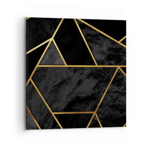 Bild auf Leinwand - Leinwandbild - Dunkelheit und Glanz - 70x70 cm