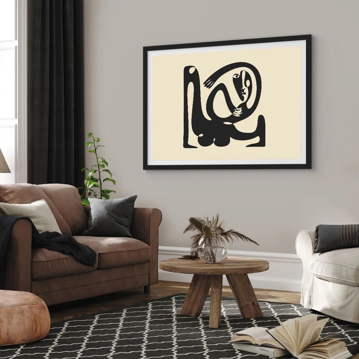 Poster in einem schwarzem Rahmen - Fast wie Picasso - 50x40 cm