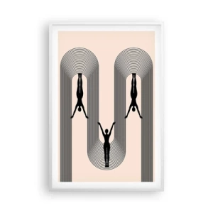 Poster in einem weißen Rahmen - Verkehrt herum - 61x91 cm