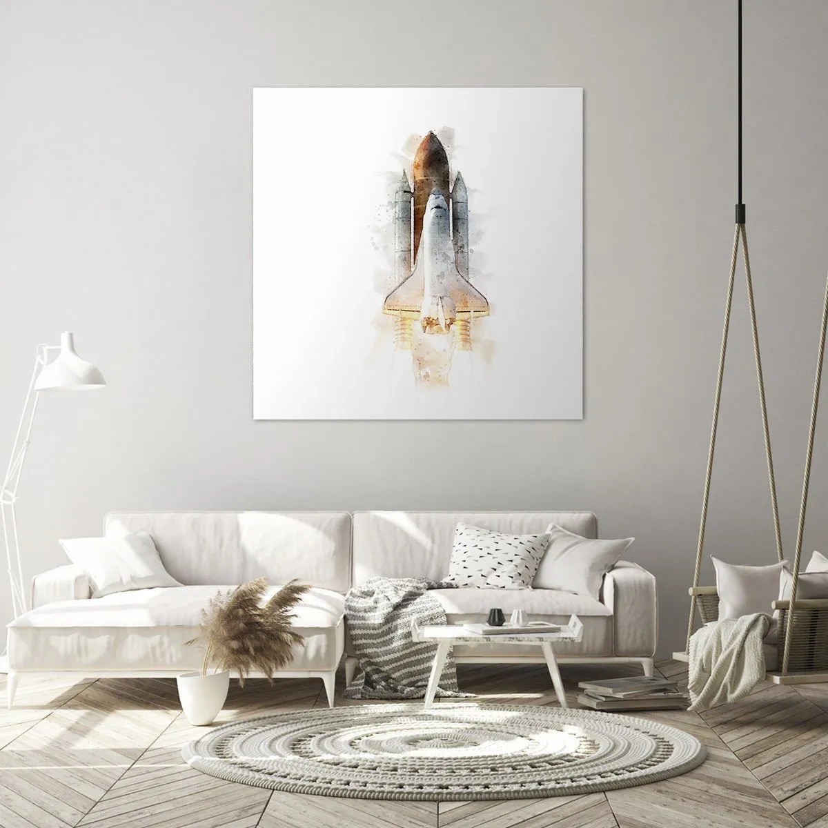 Bild auf Leinwand - Leinwandbild - Entdecker für den Anfang - 50x50 cm