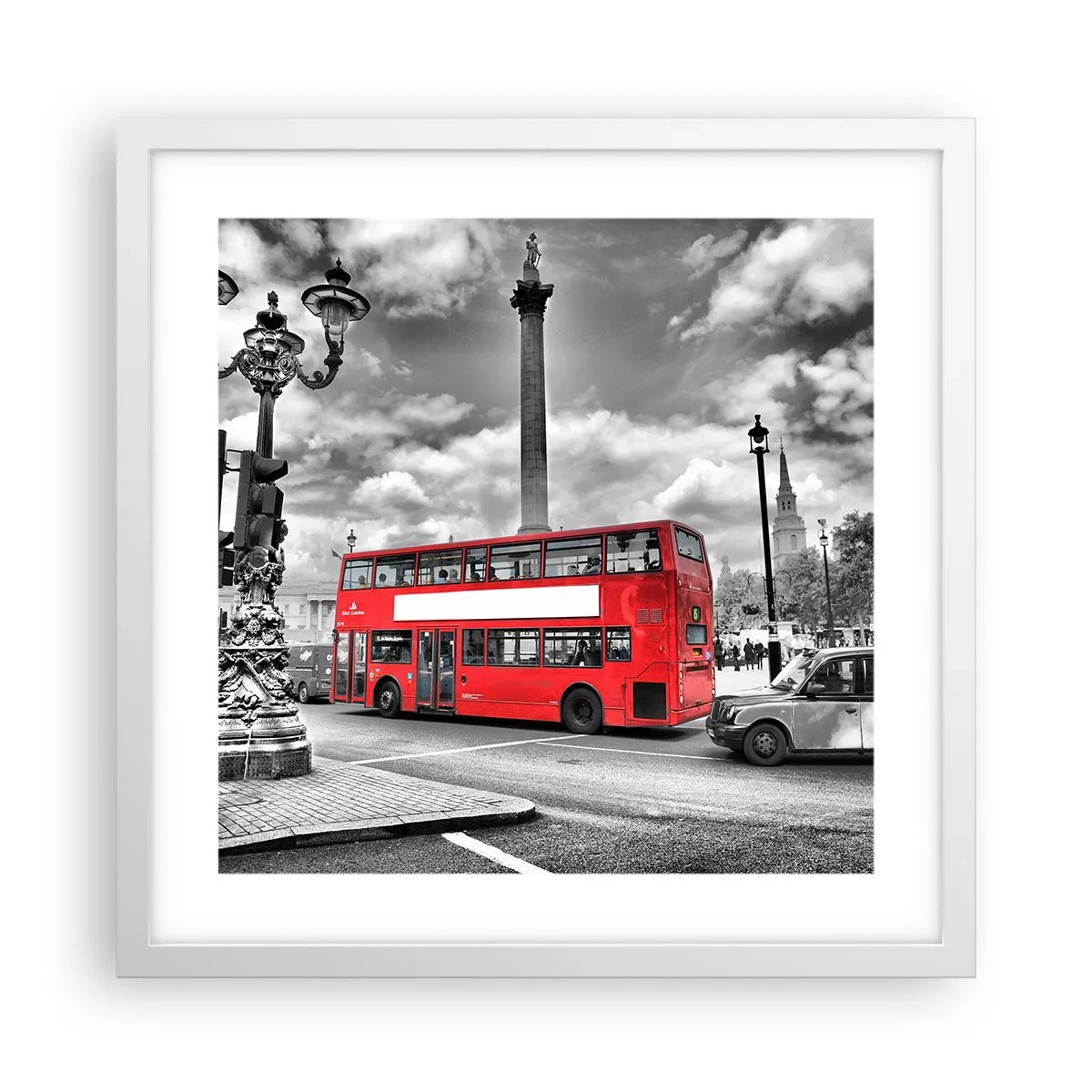 Poster in einem weißen Rahmen - Der wahre Blutkreislauf der Stadt - 40x40 cm