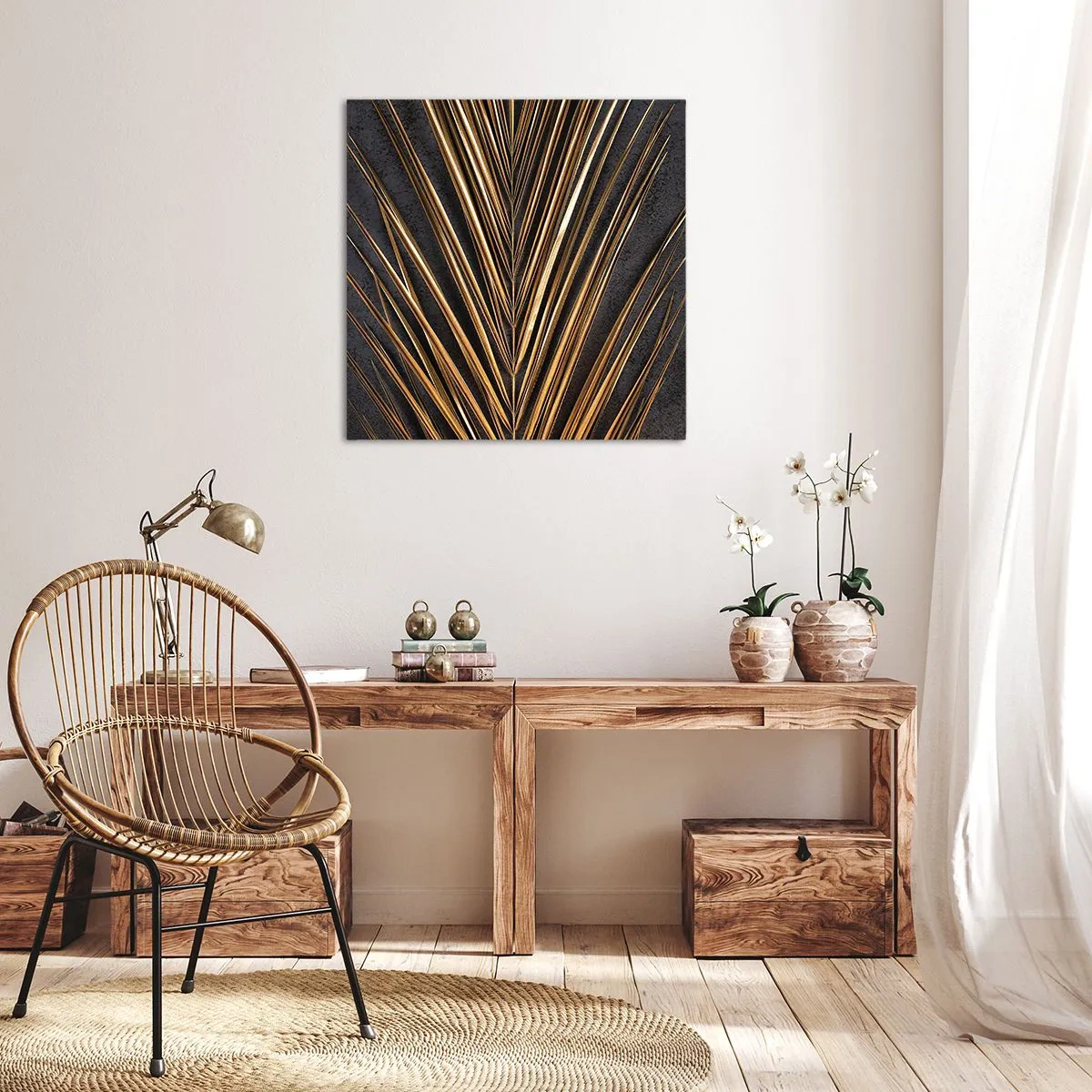Bild auf Leinwand - Leinwandbild - Das Gold der Tropen - 30x30 cm