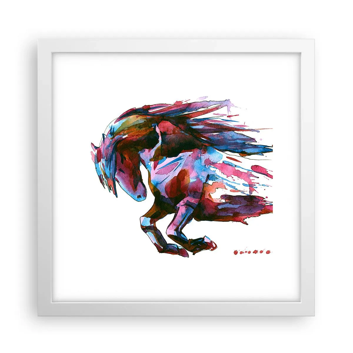 Poster in einem weißen Rahmen - In Verzückung - 30x30 cm