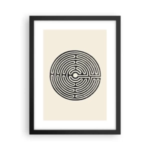 Poster in einem schwarzem Rahmen - Geheimnisvolle Ordnung - 30x40 cm