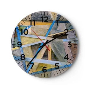 Wanduhr - Glasuhr - Gerade oder diagonal? - 30x30 cm