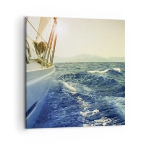 Bild auf Leinwand - Leinwandbild - Auf ins Abenteuer - 50x50 cm