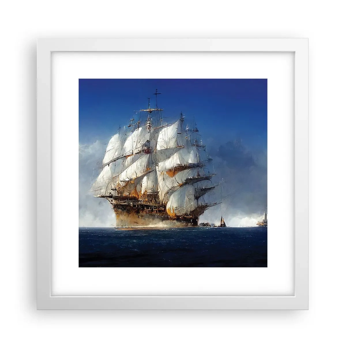 Poster in einem weißen Rahmen - Der große Ruhm! - 30x30 cm