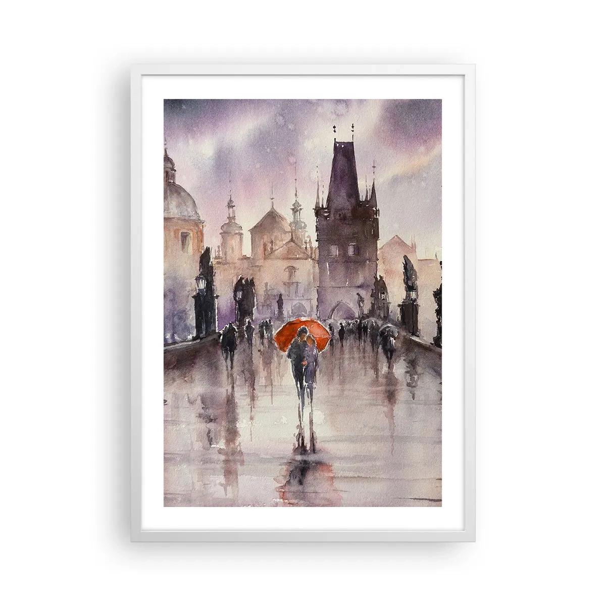 Poster in einem weißen Rahmen - Leute verändern sich nicht - 50x70 cm