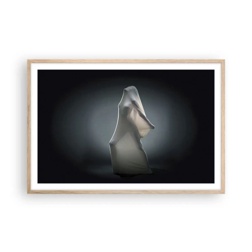 Poster in einem Rahmen aus heller Eiche - Versteckte Wünsche - 91x61 cm