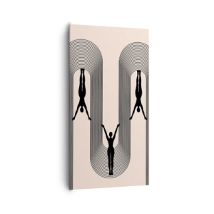 Bild auf Leinwand - Leinwandbild - Verkehrt herum - 65x120 cm