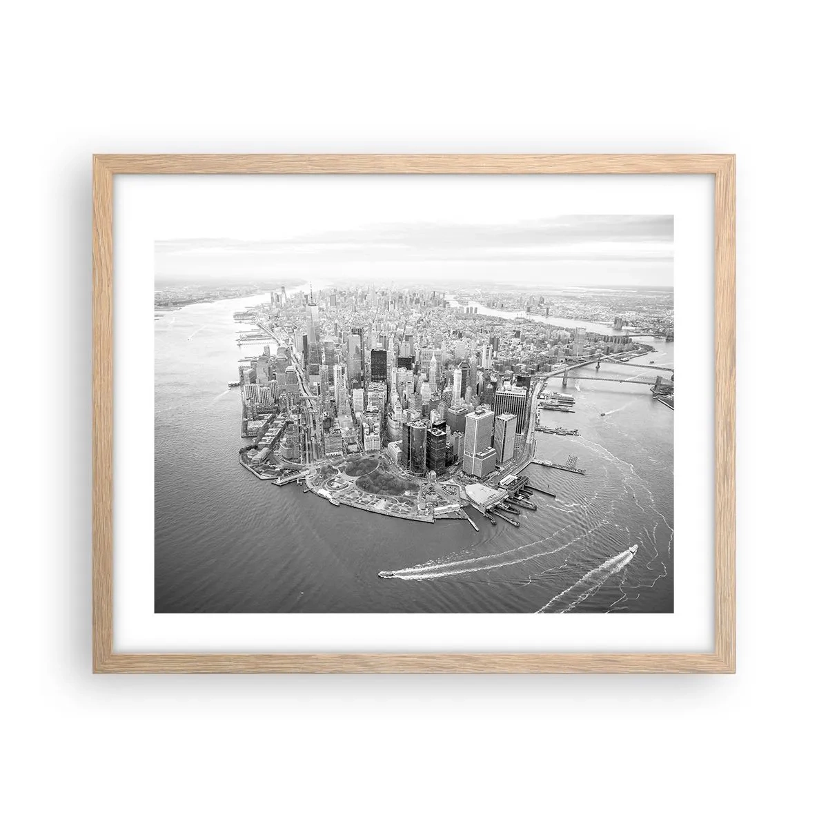 Poster in einem Rahmen aus heller Eiche - Und wie kann es man nicht lieben? - 50x40 cm