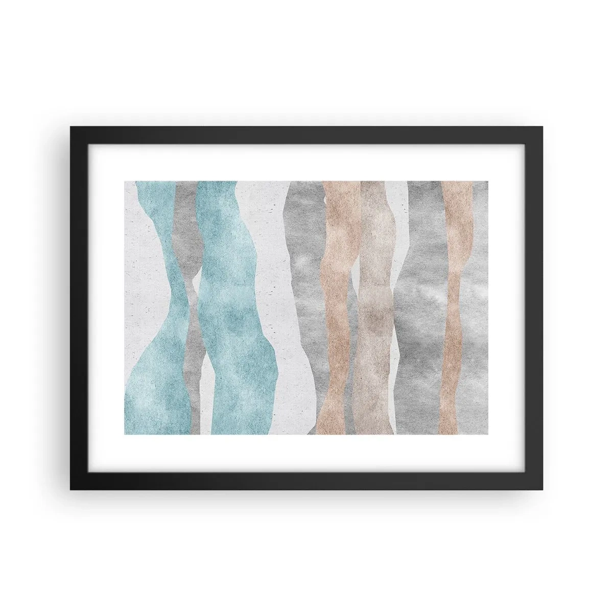 Poster in einem schwarzem Rahmen - Studie über Nähe - 40x30 cm
