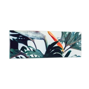 Glasbild - Bild auf glas - Vogelbusch - 90x30 cm
