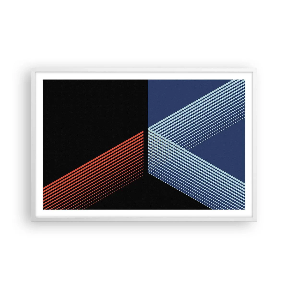 Poster in einem weißen Rahmen - Eine einfache Geschichte - 91x61 cm