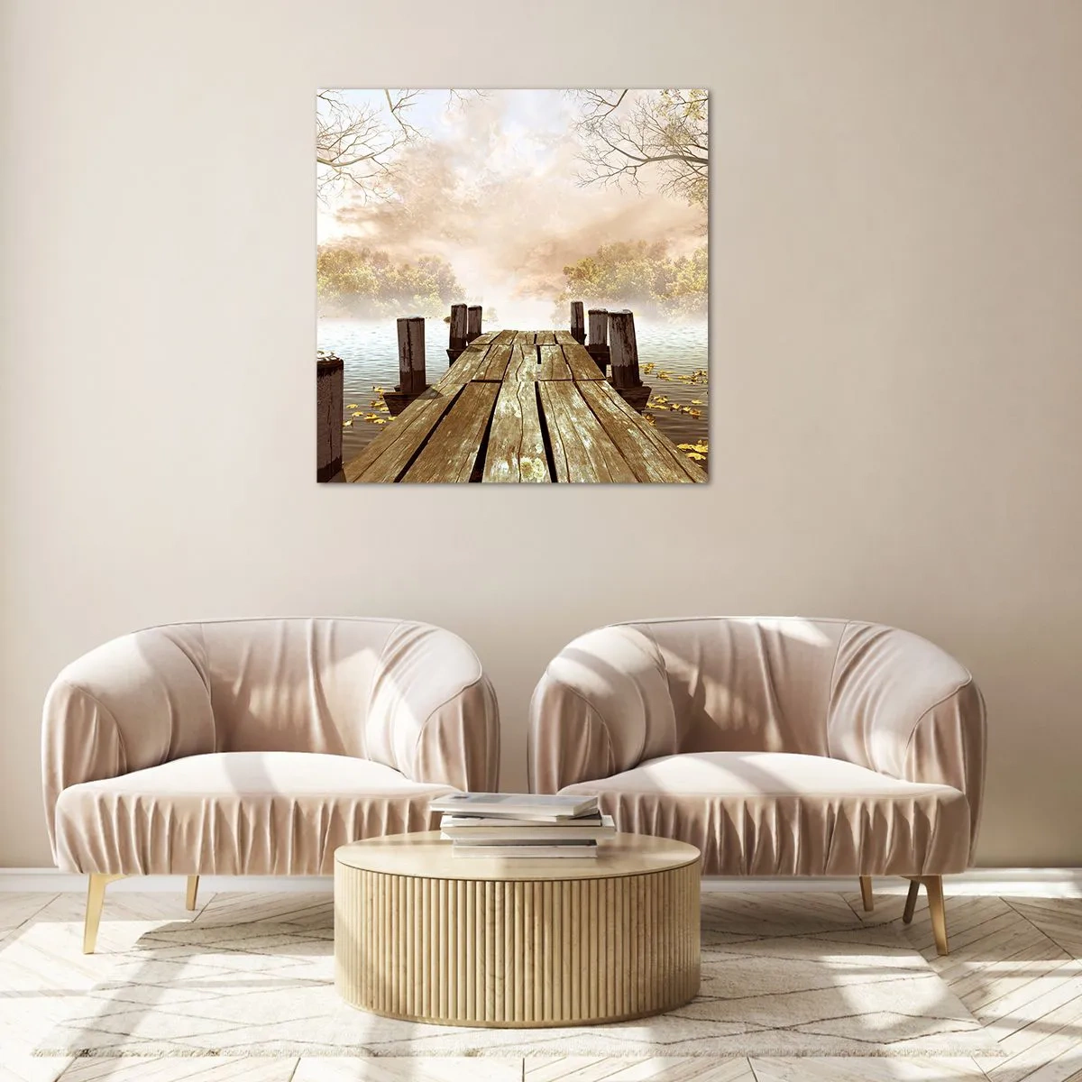 Glasbild - Bild auf glas - Die milde Traurigkeit des Herbstes - 30x30 cm