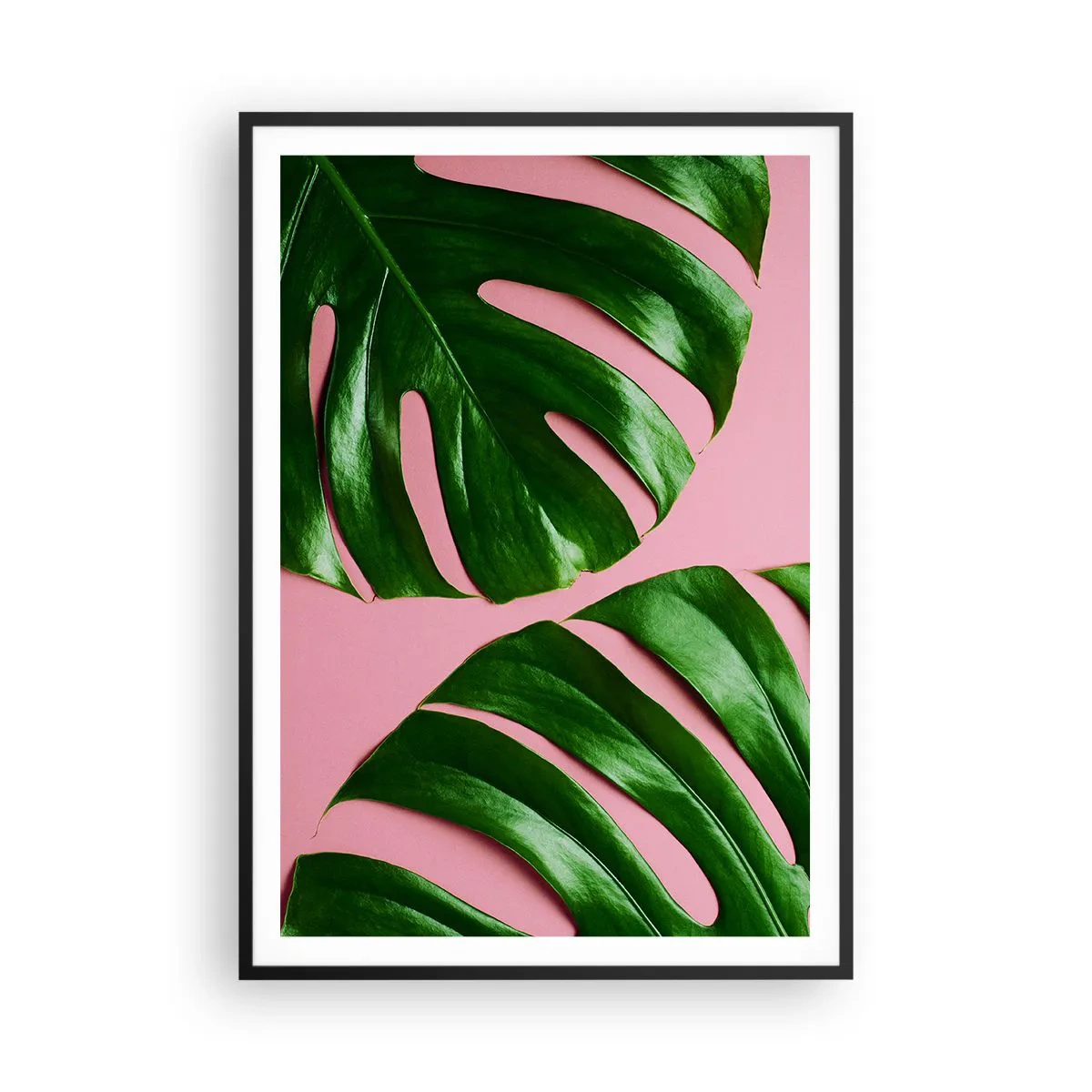 Poster in einem schwarzem Rahmen - Rendezvous im Grünen - 70x100 cm